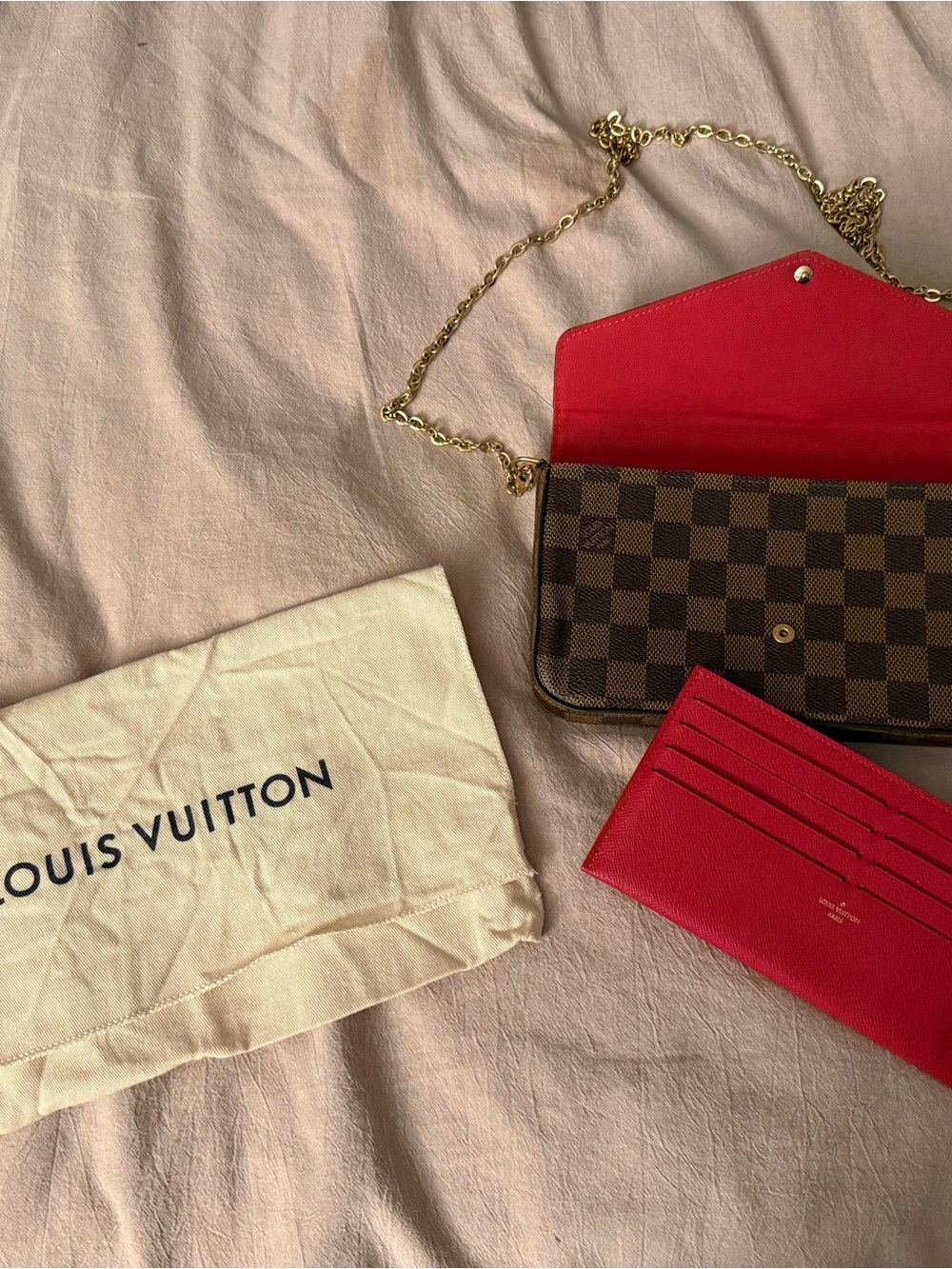 Louis Vuitton Brown Damier Felice Pochette - Picture 2 of 8